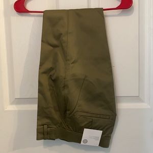 Cotton polyester stretch ankle skinny slacks